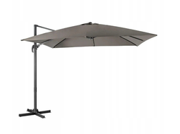Costway Coast Terrasparasol - Tuinparasol - 3 Kantelstanden - 360° Rotatie - 300 x 300 x 273 cm - Grijs