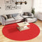 vidaXL - Vloerkleed - OVIEDO - laagpolig - Ø - 240 - cm - rood