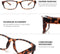 LC Eyewear Computerbril - Blauw Licht Bril - Voorkom Digital Eye Fatigue - Leopard