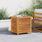 vidaXL - Tuinbox - met - jaloezieën - 60x50x56 - cm - massief - acaciahout