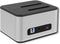 Qoltec HDD/SSD-dockingstation - 2,5/3,5 SATA - USB 3.0 Klonen - Zilver