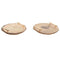 Middenstuk Home ESPRIT Bruin Gouden 30 x 30 x 4 cm (2 Stuks)