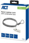 ACT AC9025 - Nano laptopslot - Cijferslot 4-cijferige code - Grijs