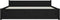 vidaXL-Bedframe-massief-hout-zwart-160x200-cm