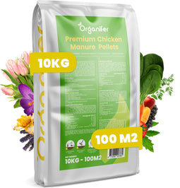 Premium Kippenmestkorrels (10Kg voor 50m2) Organifer