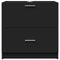 vidaXL - Wastafelkast - 59x37x59 - cm - bewerkt - hout - zwart
