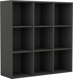 vidaXL - Boekenkast - 98x29x97,5 - cm - bewerkt - hout - grijs