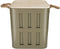 JENS Living opbergbox Daan - Metalen opbergbox poef - 70kg belastbaar - 30 x 30 x 34,5 cm - Groen