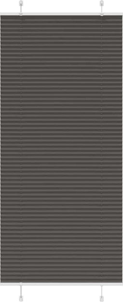vidaXL - Plissé - rolgordijn - 95x200 - cm - stofbreedte - 94,4 - cm - polyester - zwart