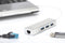 Digitus DA-70250-1 - USB 3.0 Hub met Gigabit LAN - Zilver
