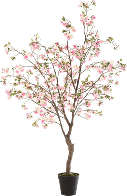 J-Line bloesemboom - kunststof - roze/bruin - extra large