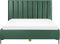 SEZANNE - Bed met opbergruimte - Donkergroen - 180 x 200 cm - Fluweel