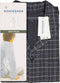 Schiesser Heren Pyjama - Doorknoop - Ruitenpatroon - Antraciet - Maat XL