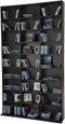 Tectake Kastenwand - CD-rek - Opslag voor 820 cd's - Zwart 180 x 102 x 23,5 cm