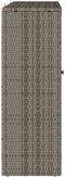 vidaXL - Opbergkast - Grijs - 100x36x102 - cm - Riet