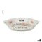 Serveerschaal Quttin Quttin Glas 23,9 x 20,4 x 4,4 cm (6 Stuks)