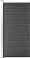 vidaXL - Schuttingpaneel - 95x186 - cm - HKC - zwart