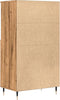 vidaXL - Hoge - kast - 60x36x110 - cm - bewerkt - hout - artisanaal - eikenkleurig