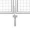 vidaXL - Poort - 500x100 - cm - staal - zilverkleurig