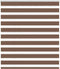vidaXL - Zebra - rolgordijn - 125x150 - cm - stofbreedte - 120,9cm - polyester - bruin