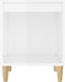 vidaXL - Nachtkastjes - 2 - st - 40x35x50 - cm - hoogglans - wit