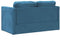 vidaXL - Slaapbank - vloermodel - 2-in-1 - 122x204x55 - cm - fluweel - blauw