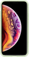 Accezz iPhone Xs / X - Liquid Silicone Backcover - Schokabsorberend - Groen