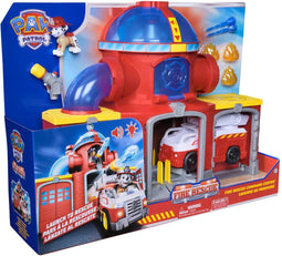 PAW Patrol - Brandweerkazerne Speelset - met Marshall-figuur en brandweerwagen - 38 cm