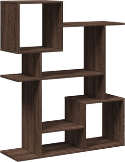 vidaXL - Kamerscherm - / - boekenkast - 92x29x112 - cm - hout - bruin - eikenkleur