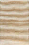 vidaXL - Vloerkleed - 120x180 - cm - handgeweven - jute - naturel - en - wit