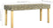 vidaXL - Bankje - 110 - cm - natuurlijk - kubu - rattan - en - massief - mangohout