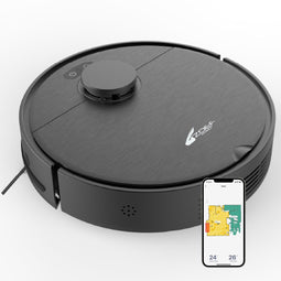 Zoef Robot Bep 4.0 - Robotstofzuiger huisdieren - Lidar navigatie - Zwart