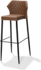 Louis Stapelbare barkruk cognac, Kunstleder, brandvertragend - SET VAN 2