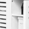 SoBuy FSR23-II-W - Entreebank - Opbergruimte voor 4 paar schoenen - Wit