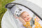Bo Jungle Speeltent Baby - Pop Up tent UV-werend - Muggengaas - 3 afneembare speeltjes - Uitneembare matras - Opbergzak - Grijs