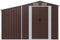 vidaXL - Tuinschuur - 277x93x179 - cm - gegalvaniseerd - staal - bruin