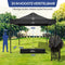 NIVADA Easy Up Partytent XL - 3x3m - Waterdicht met 4 Afneembare Zijwanden - Zwart