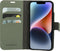 Mobiparts iPhone 14 - Classic Wallet Case - Ruimte voor pasjes - Groen