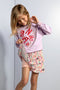 Nono - Meisjes Rok - Plissee met jungle leaves print - Maat 134/140