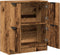 vidaXL - Dressoir - 60x30x70 - cm - bewerkt - hout - oud - houtkleurig