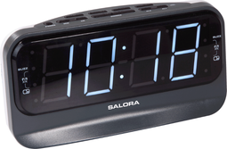 Salora CR616 - Digitale alarmklok met AM/FM Radio - Dimbaar LED display 1,8 inch - Zwart