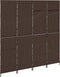vidaXL - Kamerscherm - 4 - Panelen - Vouwbaar - Bruin - 195x180 - cm - Poly - Rattan