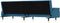 vidaXL - Slaapbank - met - kussens - fluweel - blauw