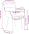vidaXL - Eetkamerstoelen - 2 - st - fluweel - lichtgrijs