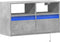 vidaXL - Tv-wandmeubel - met - LED-verlichting - 80x31x45 - cm - betongrijs