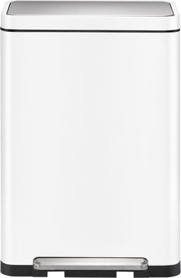 EKO X-Cube - Pedaalemmer 2x20L - Afvalscheiding Soft Close Fingerprintproof - Wit (2 stuks)