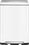 EKO X-Cube - Pedaalemmer 2x20L - Afvalscheiding Soft Close Fingerprintproof - Wit (2 stuks)