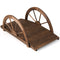 Coast Garden Bridge - Houten vijverbrug met dubbele halfwielleuning - 101,5 x 48,5 x 38 cm