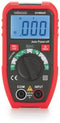 Velleman Digitale multimeter, lcd-display, CAT III/600 V, geschikt voor het meten van AC/DC-spanning, weerstand, temperatuur, transistor, diodes en continuïteit, batterijtest, zaklamp, NCV-functie, meetsnoeren