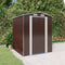 vidaXL - Tuinschuur - 192x191x223 - cm - gegalvaniseerd - staal - donkerbruin